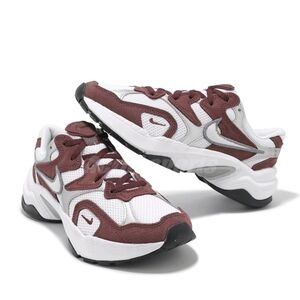 Nike Maroon and White Athletic Shoes